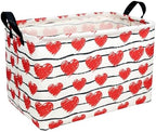 Valentine's Day Basket Gift for Empty Cute Heart Large Storage Bin for Kid and by ASKETAM