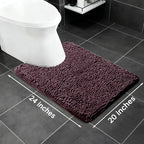 Yeaban Toilet Rugs U-Shape 20"x24" - Image 2