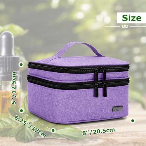 LUXJA Double-Layer Essential Oil Carrying Case Holds 30 Bottles - Image 5