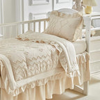 AIKASY The Ruffled Shabby Crib Bedding Set - Image 3
