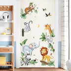 decalmile Jungle Animals Safari Elephant Lion Giraffe Wall Decals Stickers - Image 2