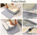 8 Set Packing Cubes for Travel Luggage Organizer Bags for Family, Mesh Packing - Image 3