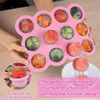 Silicone Freezer Tray with Lid, 12x1.5oz Baby Food Storage Container - Image 5