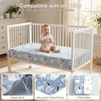 Baby Crib Sheets 2 Pack for Boys and Girls Fit for Standard Crib Toddler - Image 2