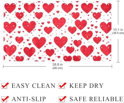 Shower Mat Bathtub Mat, 26.8x15.1 inch, Non-Slip Bath Mat - Image 4
