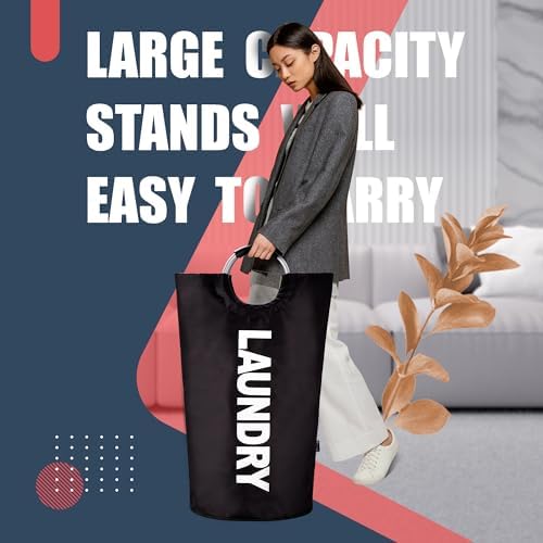 Caroeas 125L Laundry Basket, Large Laundry Hamper, Laundry Bag - Image 2