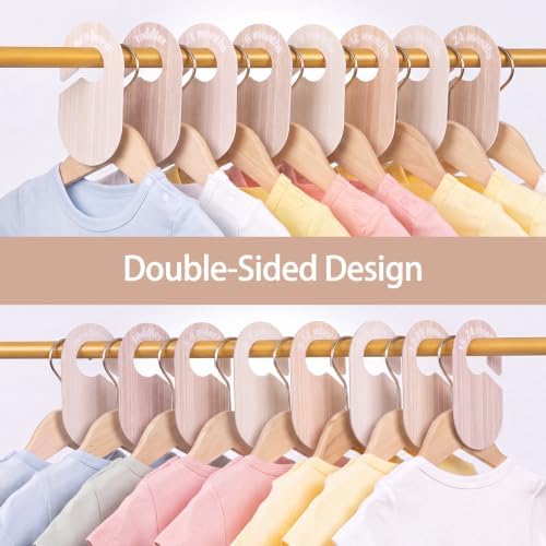 Baby Closet Dividers, 8-Piece Double-Sided Size Organizers, Neutral Solid - Image 5
