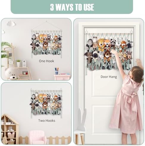 Stuffed Animal Net or Hammock Large Wall Hanging Organizer - Image 6