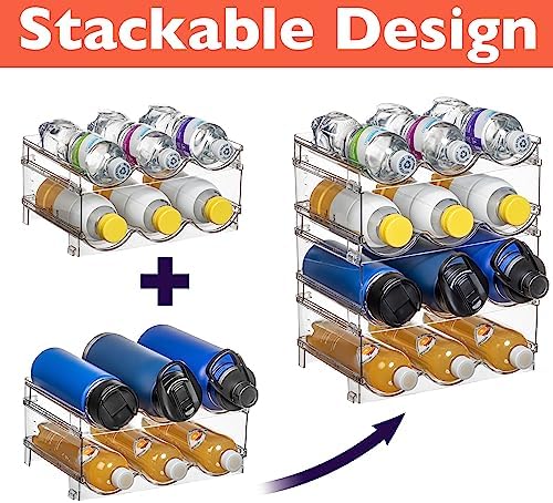 ClearSpace Water Bottle Organizer, Stackable Cabinet Storage, 8 Pack - Image 4