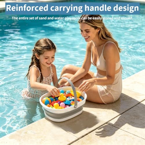 Bath Toy Storage Basket 2Pack, Double Layer Drain Basket - Image 6