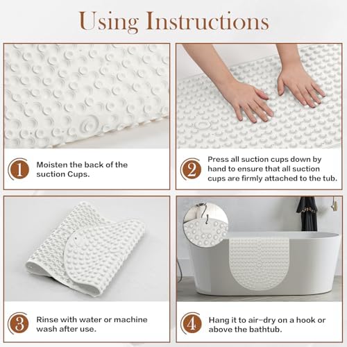 Extra Large Bathtub Mat 33x17.3 - Image 6