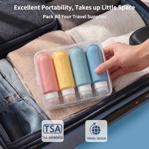 Gemice Travel Bottles for Toiletries, Tsa Approved Travel 6oz Size Containers - Image 4