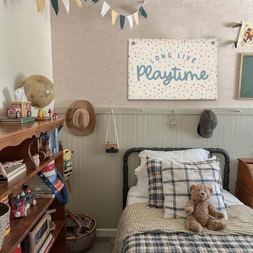 Playroom Kids Toddler Classroon Long Live Playtime Wall Decor - Image 2