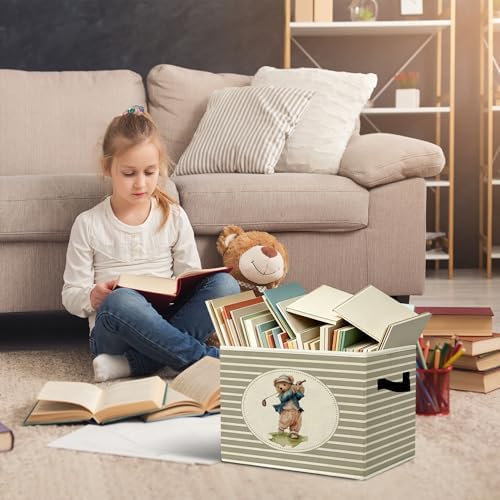 Rustic Bear Golf Storage Bins Boxes - Image 5