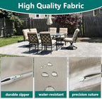 Outdoor High Back Dining Chair Cushions Cover 2-Pack - Image 5