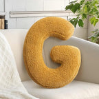 Yellow Alphabet G Pillow Decorative Sofa Couch Throw Pillow Novelty Nursey by huraty