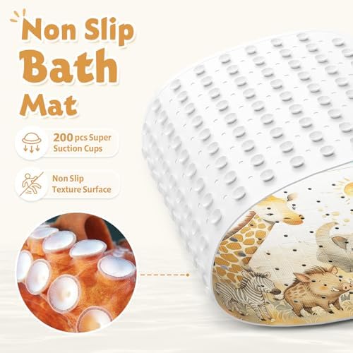 XIYUNTE Bath Mat for Tub Non Slip Bathtub Mat Non Slip 40x16 Baby Bath Mat - Image 4