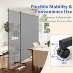 Large Single Panel Room Divider, Thickened Fabric Partition Wall - Image 5