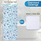 Non Slip Bathtub Mat, Extra Long Starfish Bath Mat - Image 3