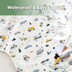 haakaa Mess Proof Long Sleeve Baby Bib, Water Resistant Smock Baby Bibs - Image 4