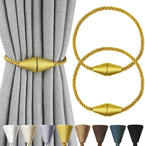 Magnetic Curtain Tiebacks Rope Decorative Holdbacks by CurtianTiebacks