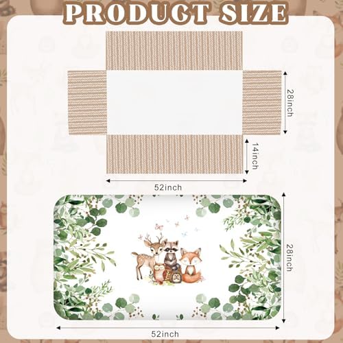Hahafelt 3 Pcs Woodland Forest Animal Crib Bedding Set - Image 3