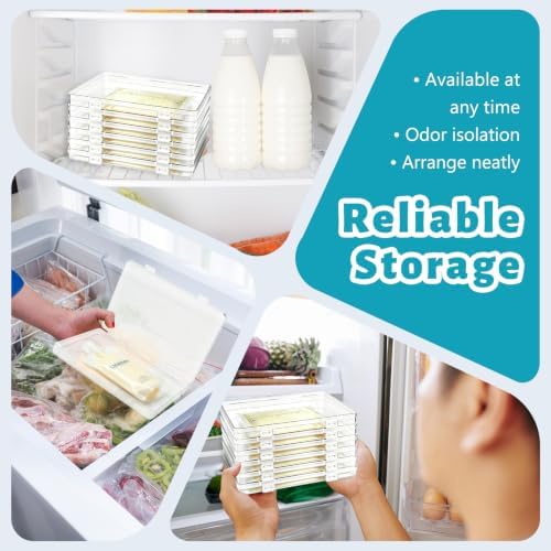 6 Pcs Clear Flat Breast Milk Freezer Storage Organizer, Space Saving Breastmilk - Image 5