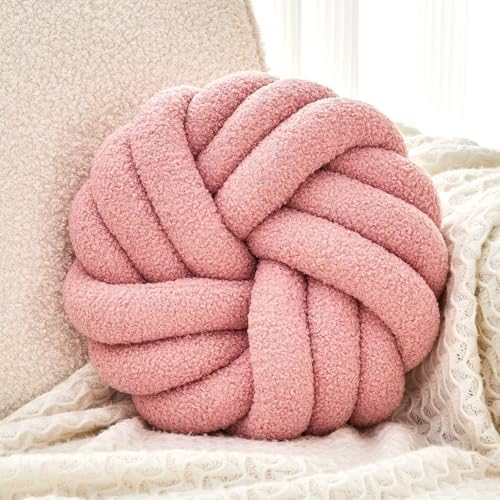 Uvvyui Knot Pillows, 14 Inch Decorative Throw Pillows Round Pillows Cushion by Uvvyui