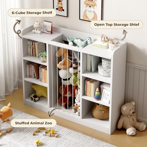 Toy Storage Organizer with 6 Cube, Stuffed Animal Storage - Image 4