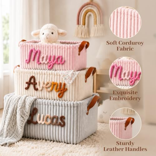 Personalized Baby Storage Basket - Image 2