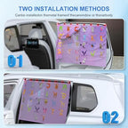Car Window Shades, 8 Strong Magnets Magnetic Side Window Sun Shade - Image 4
