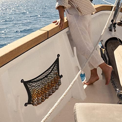 Small Cargo Net for Car Trunk Storage, 2 Pack Elastic Mesh Net Pocket Organizer - Image 2