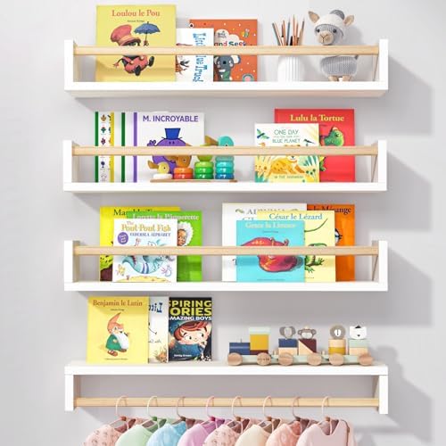 Fixwal Floating Nursery Book Shelves by Fixwal