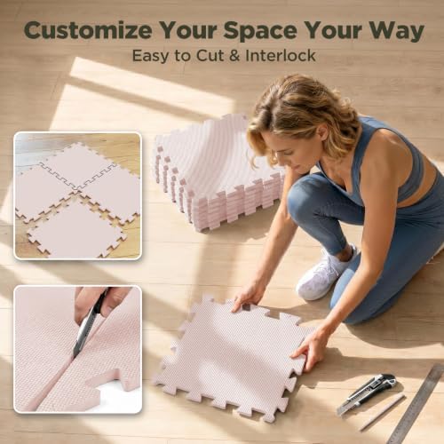 AIRHOP 18 PCS Gym Floor Mat, EVA Foam Puzzle Gym Mat, High-Density Interlocking - Image 6