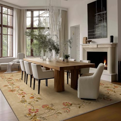 10x12 Area Rugs for Living Room: Washable Bedroom Rug Low Pile Soft Carpet - Image 6