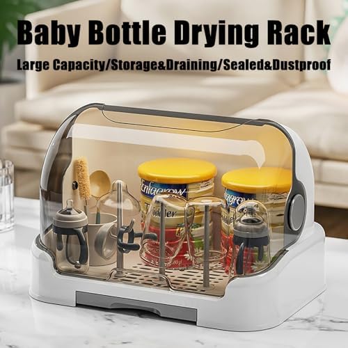 Baby Bottle Drying Rack Holder, Space Saving Bottle Drying Rack - Image 2