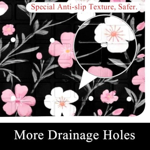 Non Slip Bathtub and Shower Mat 26.8x15.1 inch, Bath Mat - Image 2