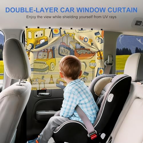 Car Window ShadesCar Window Shades, 8 Strong Magnets Magnetic Side Window Sun - Image 2