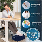 ComfiLife Foot Rest for Under Desk at Work – Adjustable Height Memory Foam Foot - Image 4