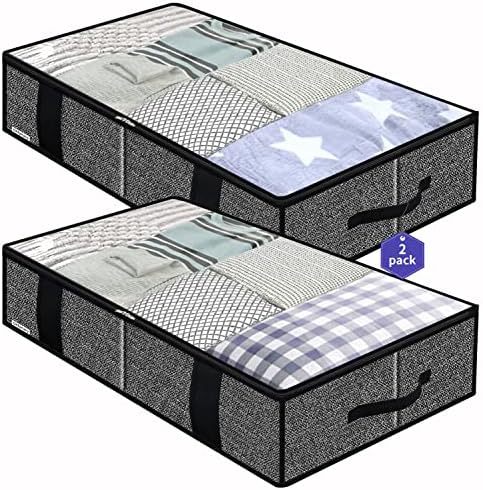 Onlyeasy Underbed Fabric Storage Bags Organizer by Onlyeasy