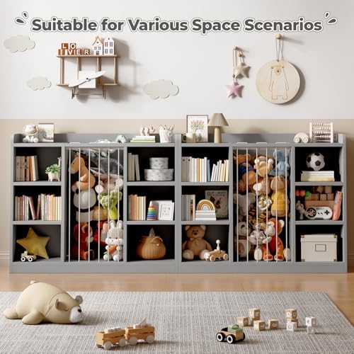 Toy Storage Organizer with 6 Cube, Stuffed Animal Storage - Image 6
