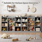 Toy Storage Organizer with 6 Cube, Stuffed Animal Storage - Image 6