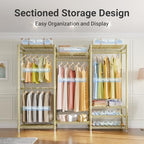 VIPEK V5 Heavy Duty Clothes Rack, Freestanding Modular Closet System - Image 3