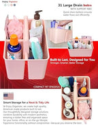 Shower Caddy Organizer with Handle, 3 Compartments, Portable Storage Bin - Image 5