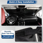 Car Windshield Sun Shade UV Reflector Foldable Front Window SUV - Image 6