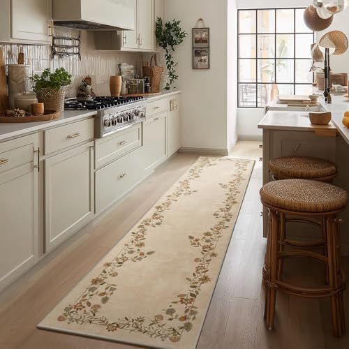 2x10 Washable Kitchen Runner Rugs: Hallway Rug Non Slip Long Carpet Runner by palohom