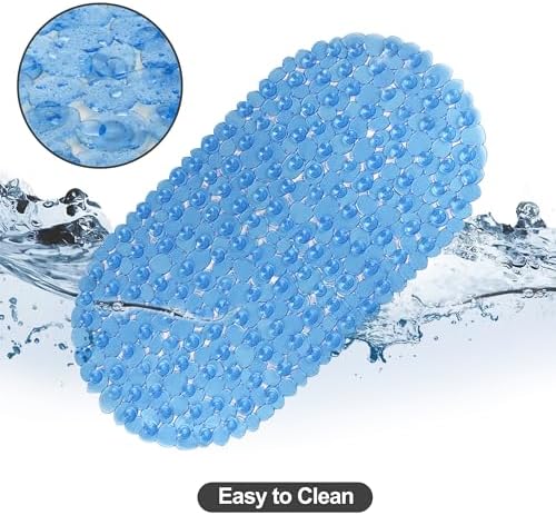 Vannokor Bathtub Mats for Bathroom 27x14 Inch, Pebble Bath Mat for Tub Feels - Image 4