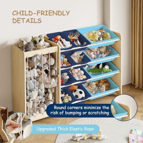 EXPERLAM Kids Toy Storage Organizer, 2-in-1 Stuffed Animal Storage & Toy - Image 4