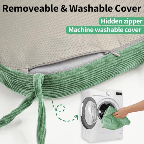 2.5" Thick Chair Cushions for Dining Chair, Corduroy Foam Kitchen Chair Pads - Image 5