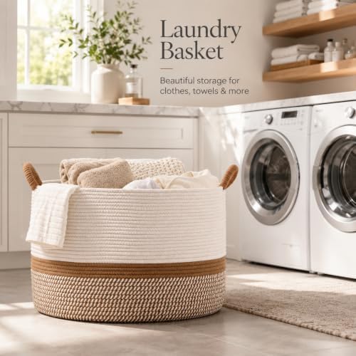 KAKAMAY Large Blanket Basket - Image 5